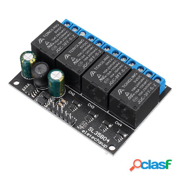Pulsante modulo relè autobloccante bistabile a 4 canali 12V