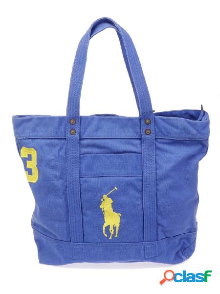 RALPH LAUREN BORSA SHOPPING DONNA A92AL549BH003BLUE COTONE