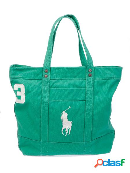 RALPH LAUREN BORSA SHOPPING DONNA A92AL549BH003GREEN COTONE