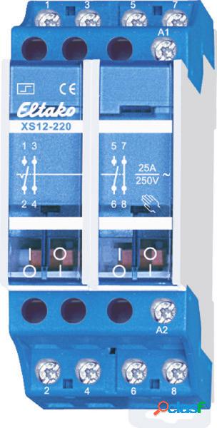 Relè a impulso Guida DIN Eltako XS12-220-230V 2 NA, 2 NC