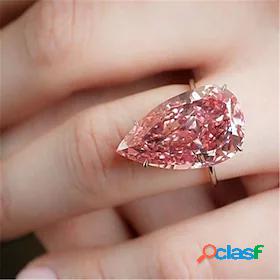 Ring Silver Platinum Plated Alloy 1pc 6 7 8 9 10 / Womens /