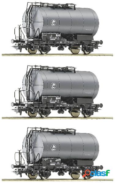 Roco 76005 Kit di 3 vagoni cisterna H0 EVA di DB