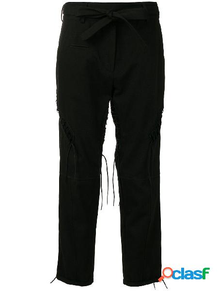 SAINT LAURENT PANTALONI DONNA 512784Y822J1000 COTONE NERO