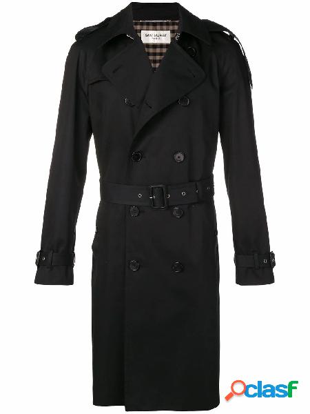 SAINT LAURENT TRENCH UOMO 337872Y039W1000 COTONE NERO