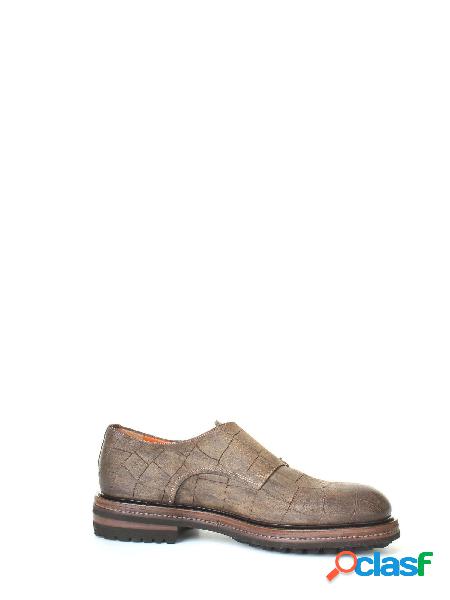 SANTONI MONK STRAP UOMO MGMN13346JL2IMUCM53 PELLE BEIGE