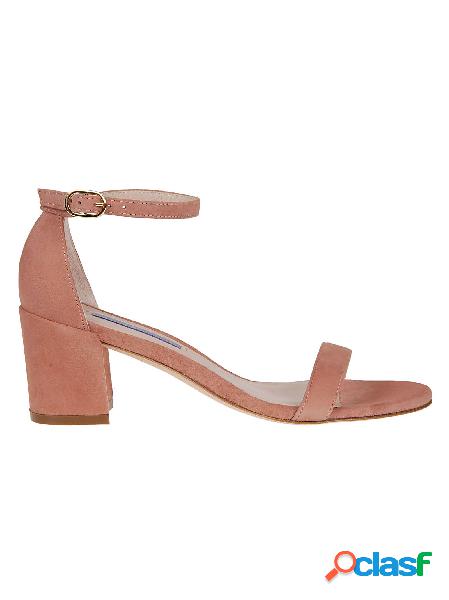 STUART WEITZMAN SANDALI DONNA SIMPLEDESERTROSE CAMOSCIO ROSA