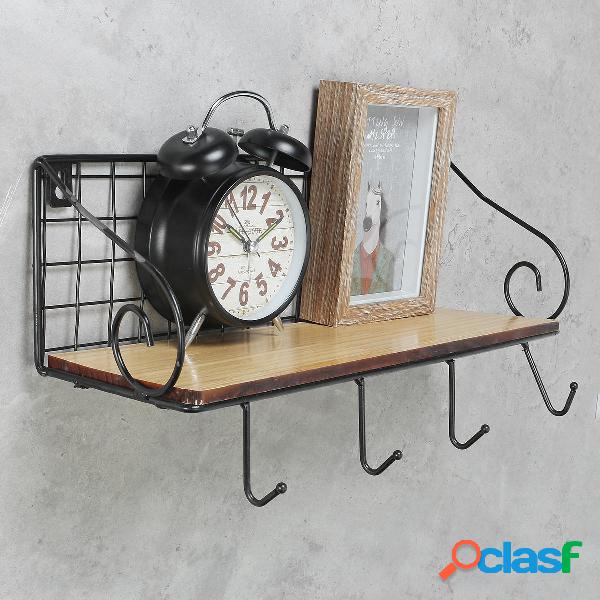 Scaffale pensile sospeso a parete Organizzatore Legno Home