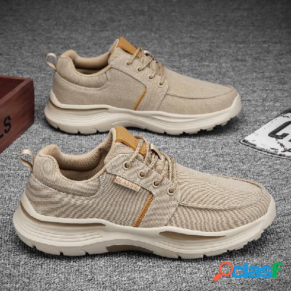 Scarpe da corsa stringate anteriori comode comode da uomo