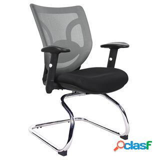 Sedia per sala dAttesa LAMBO NET, Supporto Lombare, Base in