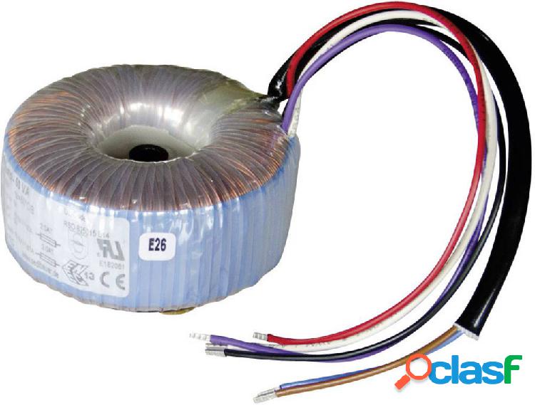 Sedlbauer 825013 Trasformatore toroidale 1 x 230 V 2 x 9