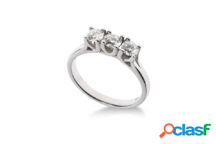 Selezione Zanolli Anello oro 750‰ con 3 diamanti bianco