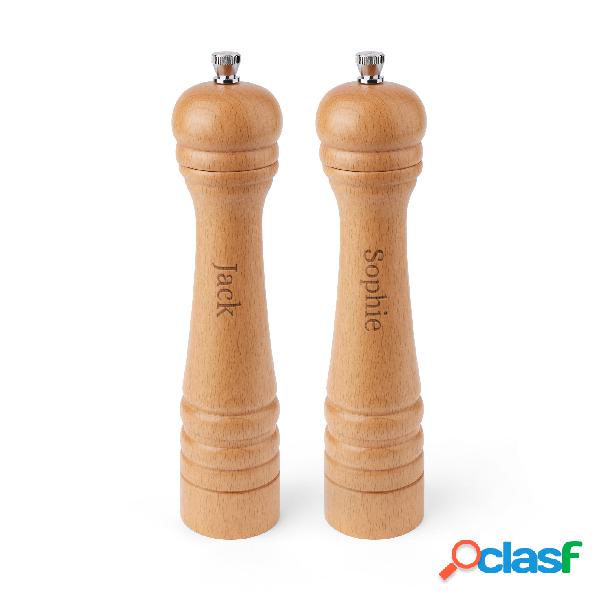 Set Macina Sale e Pepe - Inciso con Nome - Grande