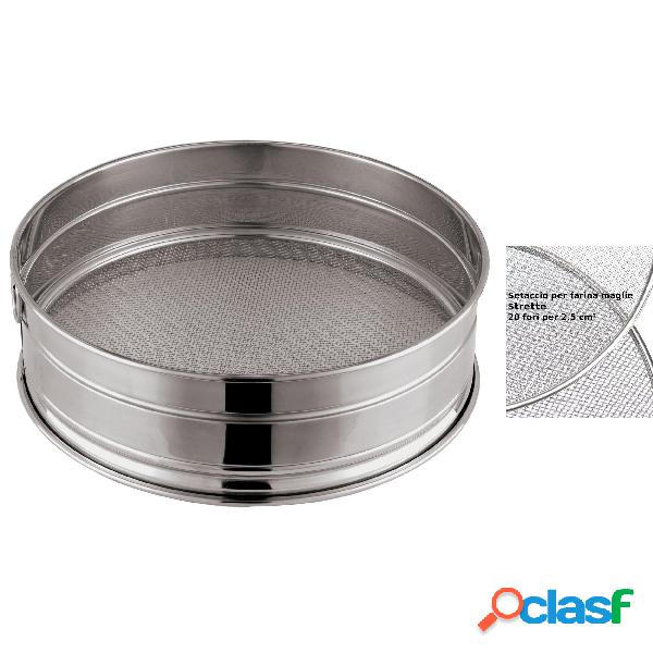Setaccio Per Farina in acciaio inox maglia stretta 20 fori