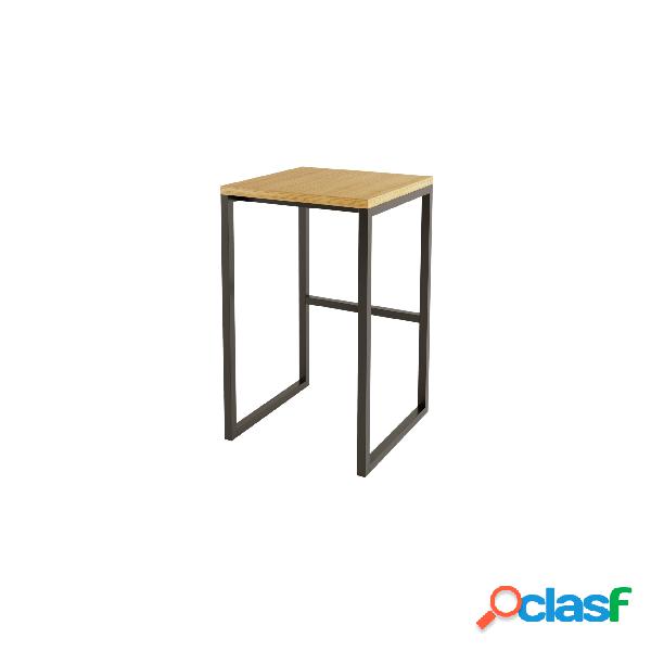 Sgabello con struttura alta in legno ingegnerizzato,