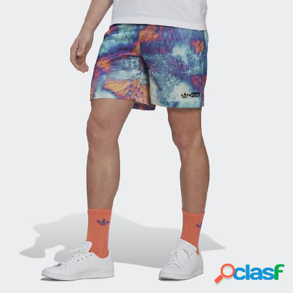 Short Allover Print Mesh