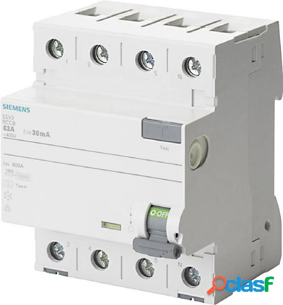 Siemens 5SV3342-6KL Interruttore differenziale 4 poli 25 A