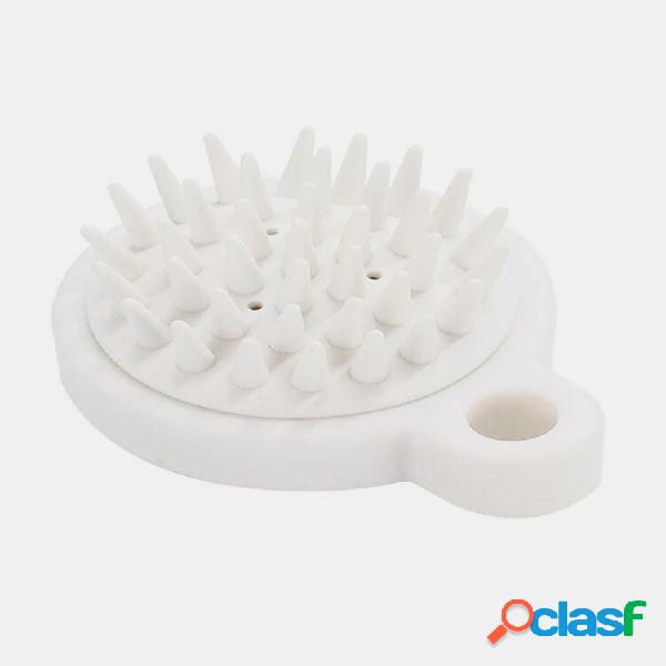 Silicone Massaggio Shampoo ausiliario Pennello Pettine per