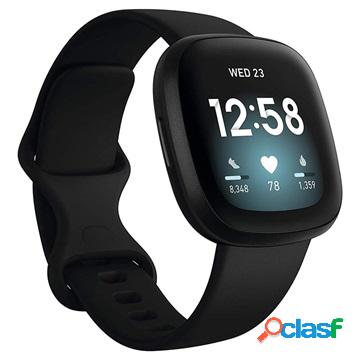 Smartwatch con GPS Fitbit Versa 3 - Nero