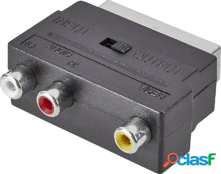 SpeaKa Professional SP-7870340 RCA / Scart Adattatore [3x