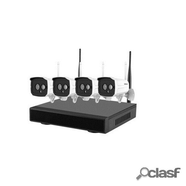 SriHome NVS001 1080P IP fotografica 4CH Kit di monitoraggio