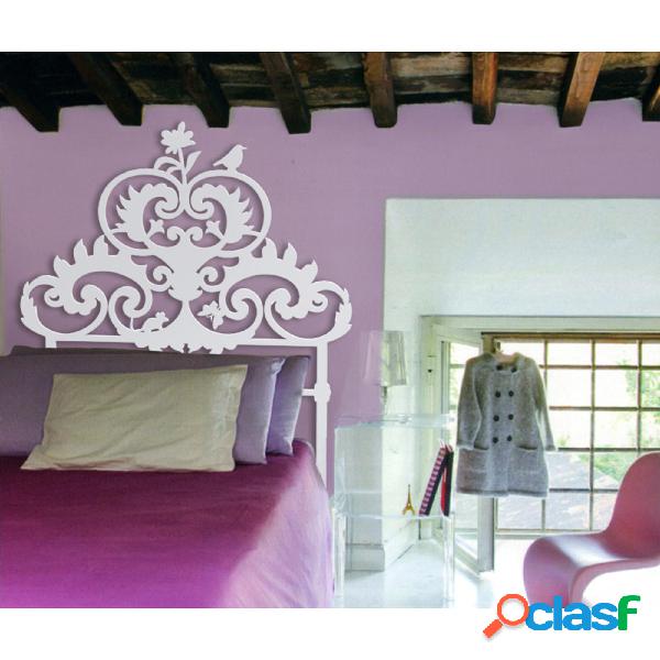 Sticker in 3D, Testiera Letto singolo, in Plexiglass il