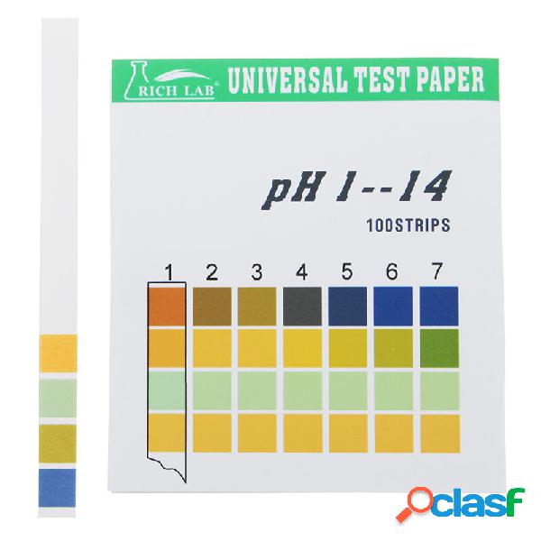 Strisce universali per test PH Full Range 1-14 Indicatore