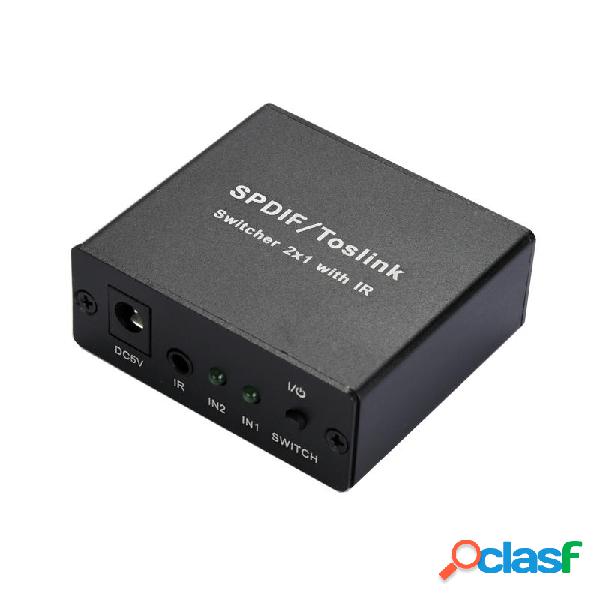 Switcher video SPDIF / ToslinK Newkeng NK-L21 2x1 con IR