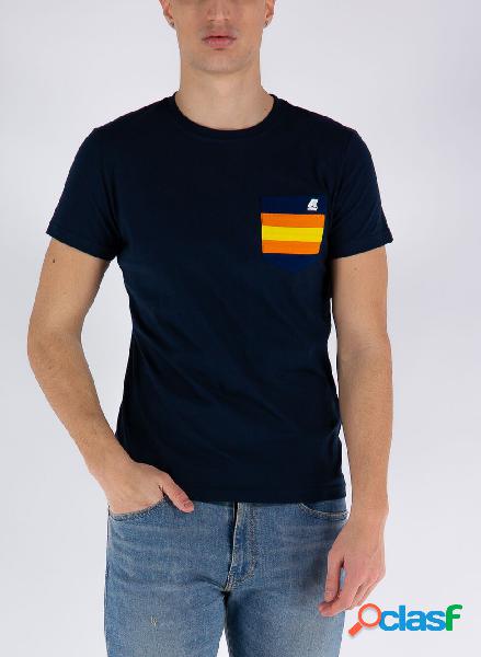 T-SHIRT ROS CON TASCHINO