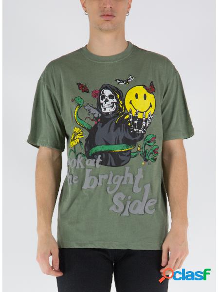 T-SHIRT SMILEY LOOK AT THE BRIGHT SIDE TEE