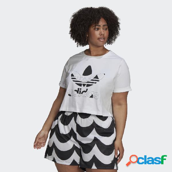 T-shirt Marimekko Trefoil Infill Cropped (Curvy)