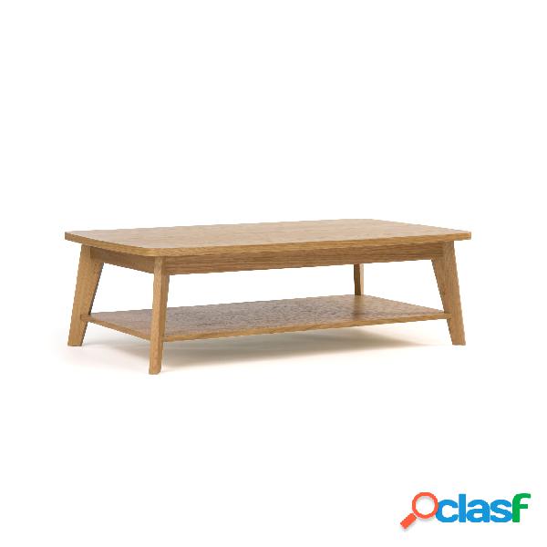 Tavolino Kensal in legno ingegnerizzato e massiccio,