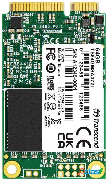 Transcend 64 GB Hard Disk interno 2,5 SATA III TS64GMSA372I