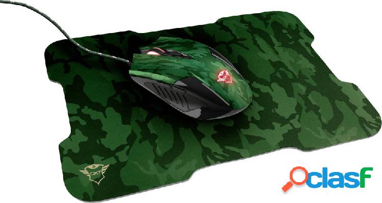 Trust GXT781 RIXA CAMO Mouse USB Mimetico 6 Tasti 800 dpi,