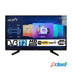Tv all star 55" 3840x2160 pixel led 4k asstv554k smart tv