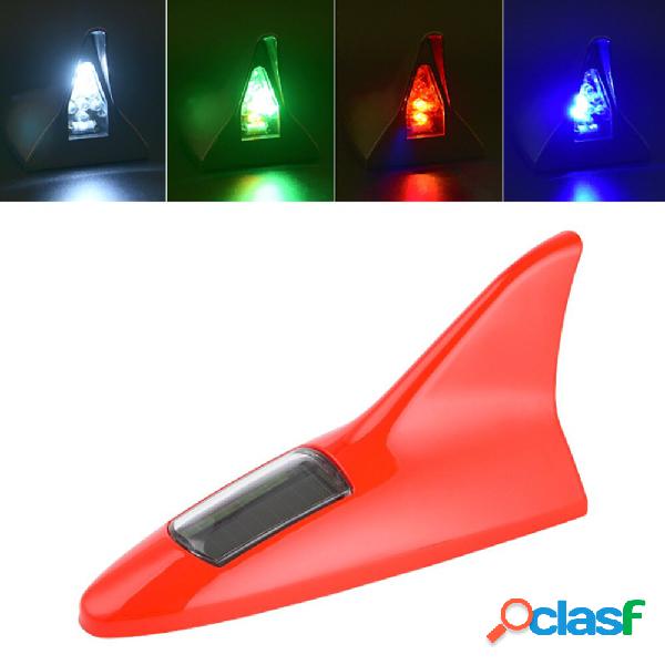 Universal 8LED 11Modes solare Power Car Roof Antenna lampada
