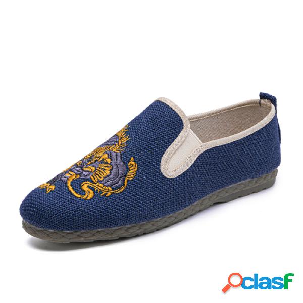 Uomo Canvas Traspirante Antiscivolo Soft Fondo Comodo Scarpe