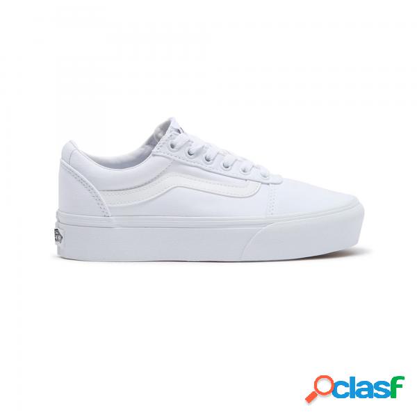 Vans Zap Vn0A3Tlc0Rg T42 Ward Platform Canvas White Vans -