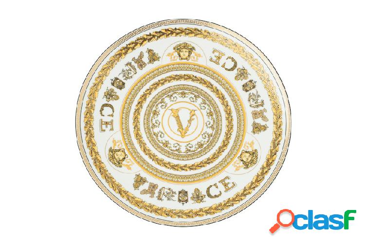 Versace Piatto segnaposto Virtus Gala porcellana bianco