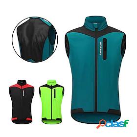 WOSAWE Mens Cycling Vest Sleeveless - Summer Polyester Green