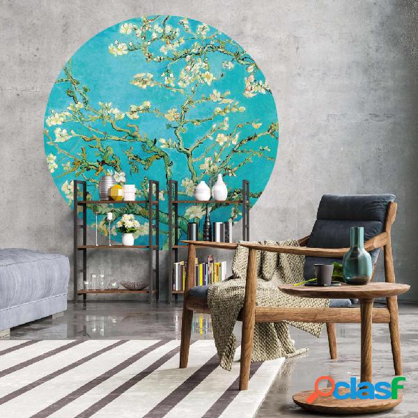 WallArt Cerchio Carta da Parati Almond Blossom 142,5 cm