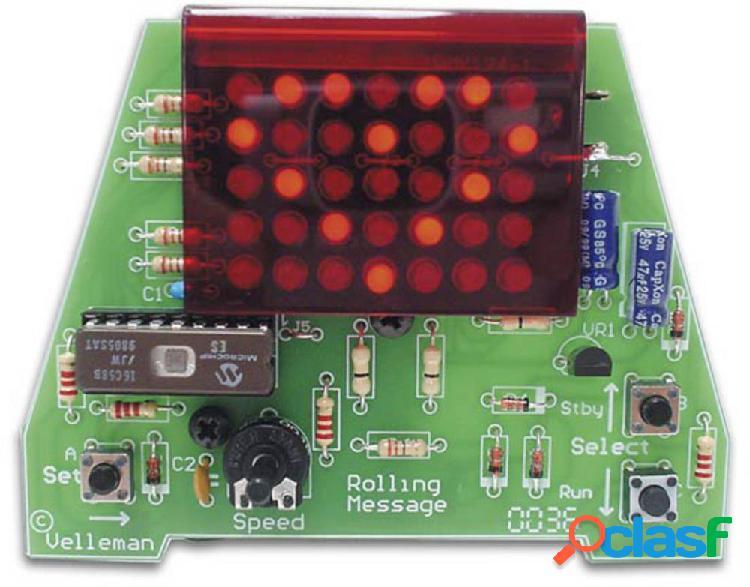 Whadda WSMB124 kit di montaggio LED per messaggio di