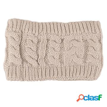 Winter Warm Soft Knitted Women Headband - Beige