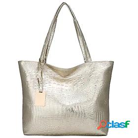 Women's Bags PU Leather Tote Embossed Crocodile Daily
