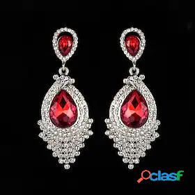 Womens Earrings AAA Cubic Zirconia Floral Theme Round Cut