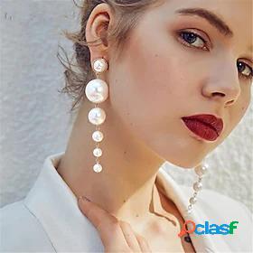 Women's Earrings Pearl Love Classic Imitation Pearl