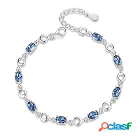 Womens Geometrical Chain Bracelet Fashion Heart Alloy