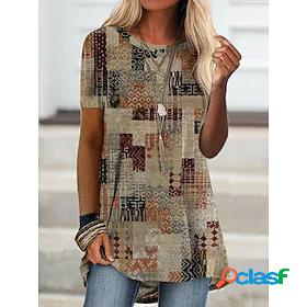 Womens Short Mini Dress T Shirt Dress Tee Dress Short Sleeve