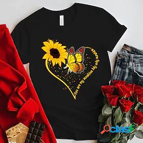 Womens T shirt Butterfly Valentines Day Painting Butterfly