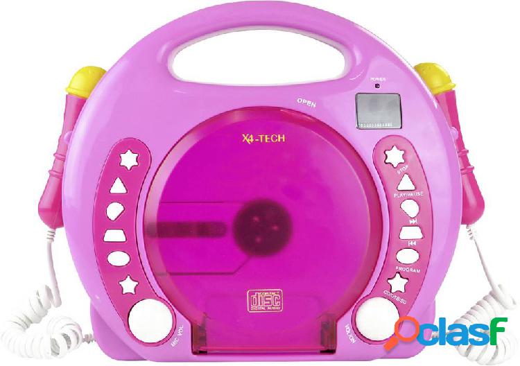 X4 Tech Bobby Joey Lettore CD per bambini CD, SD, USB incl.