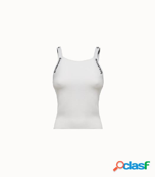 alexander wang top logo jacquard in viscosa